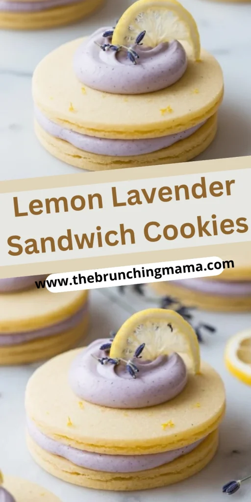 Homemade Lemon Lavender Sandwich Cookies