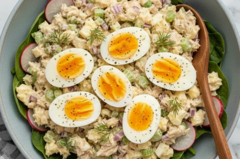 Amish Creamy Tuna Egg Salad