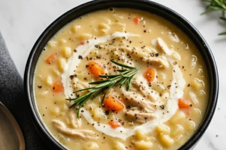 Easy Creamy Chicken Noodle Soup for Cozy Comfort