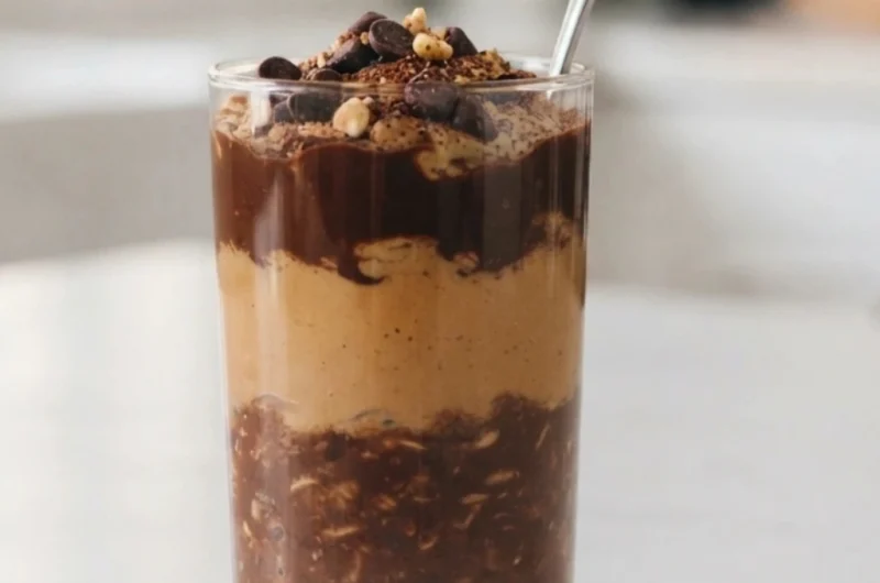 Chocolate Peanut Butter Overnight Oats