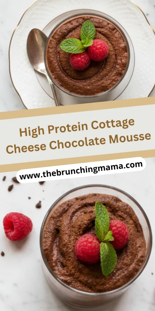 Cottage Cheese Chocolate Mousse High Protein