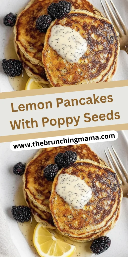 Lemon Pancakes With Poppy Seeds