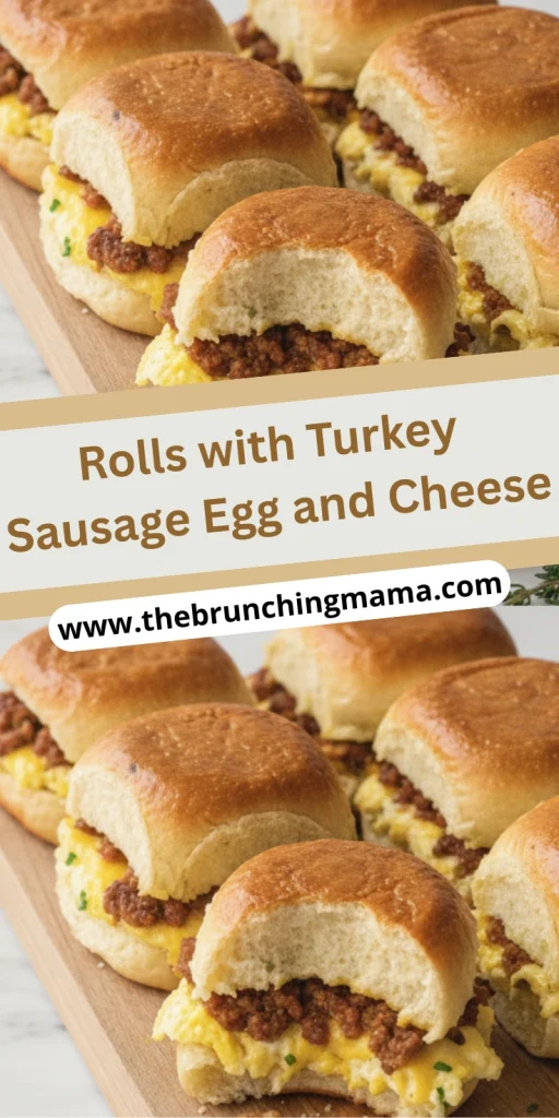 Easy Rolls with Turkey Sausage Egg and Cheese