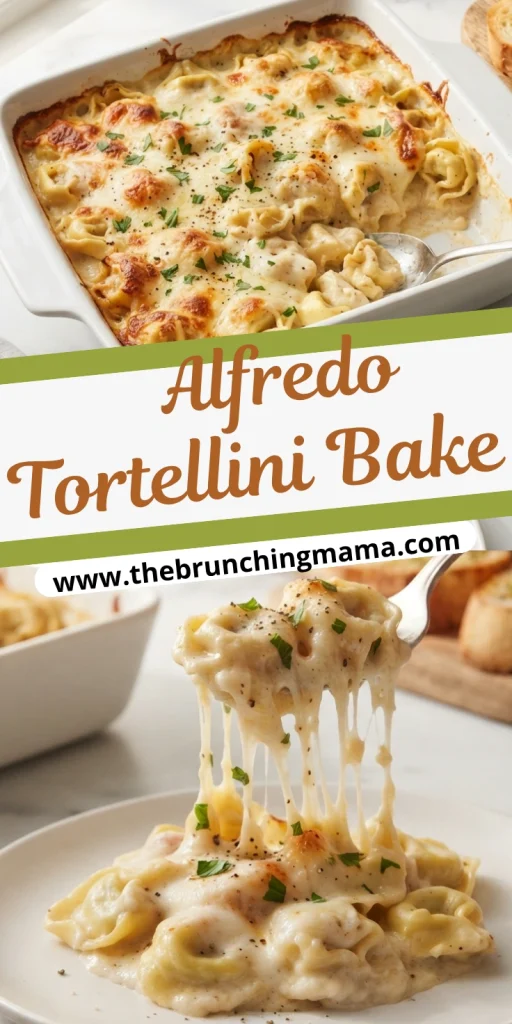 Homemade Alfredo Tortellini Bake
