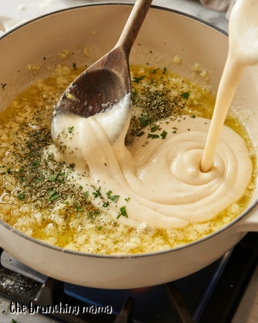 Homemade Alfredo Tortellini Bake