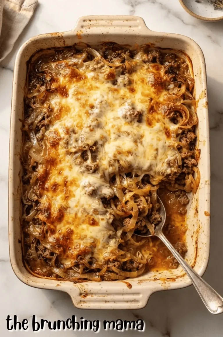 Incredible French Onion Ground Beef Casserole