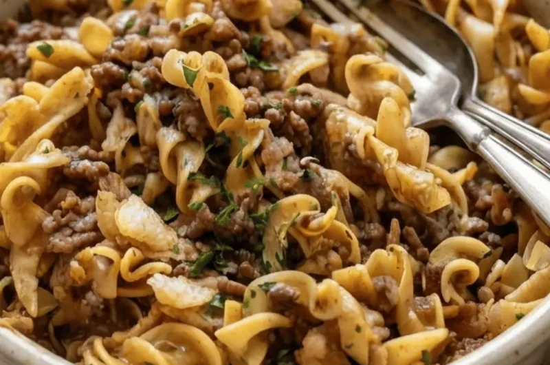 Incredible French Onion Ground Beef Casserole