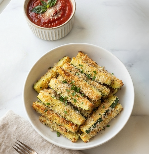 Baked Parmesan Zucchini Fries