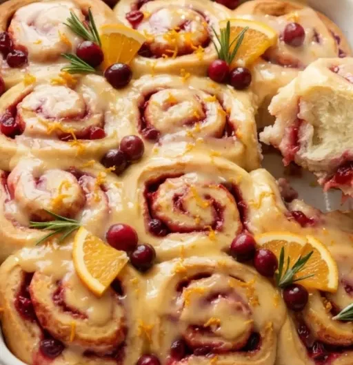 Cranberry Orange Cinnamon Rolls