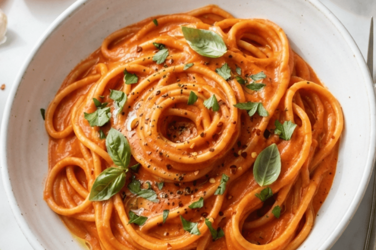 How to Make Vegan Creamy Tomato Pasta without Coconut Milk What I love about this recipe is how ordinary ingredients can come together to make something that feels surprisingly special. The tomatoes bring sweetness and acidity, while the creamy ingredients soften the sauce and give it a silky texture. Garlic and herbs add extra flavor without making the recipe complicated.