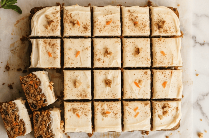 Carrot Cake Cream Cheese Bars